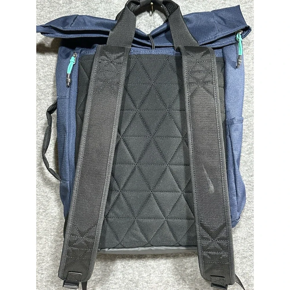 NWOT NIKE Sport Backpack Rolltop Obsidian Blue Black Teal Nylon